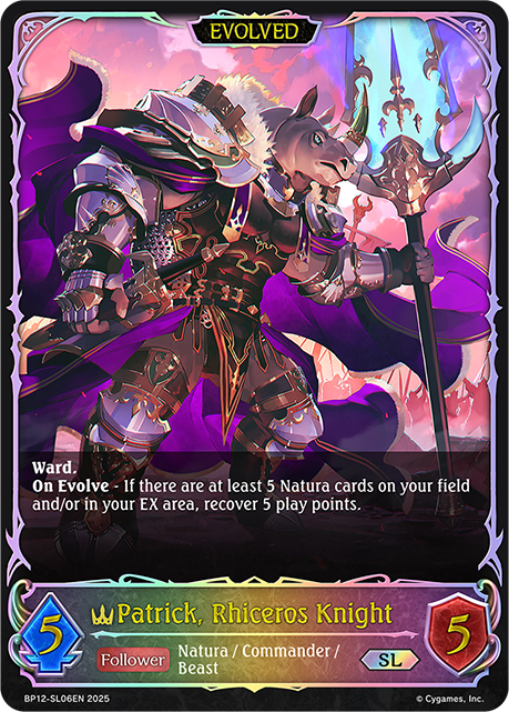 Patrick, Rhiceros Knight