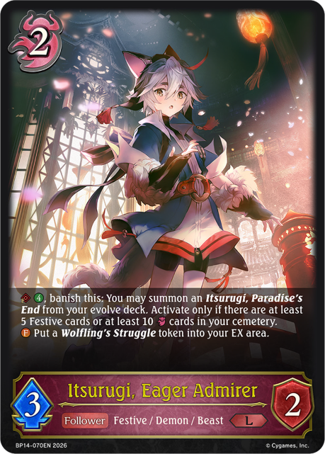 Itsurugi, Eager Admirer