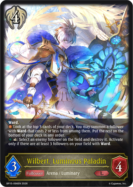 Wilbert, Luminous Paladin Wilbert, Luminous Paladin