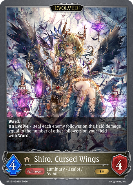 Shiro, Cursed Wings