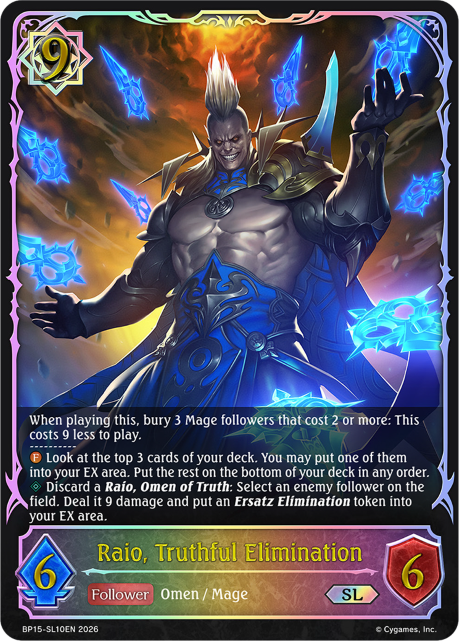 Raio, Truthful Elimination