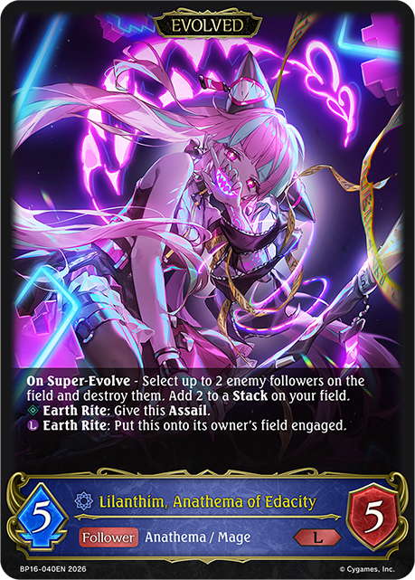 Lilanthim, Anathema of Edacity