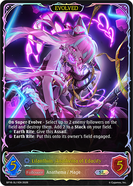 Lilanthim, Anathema of Edacity