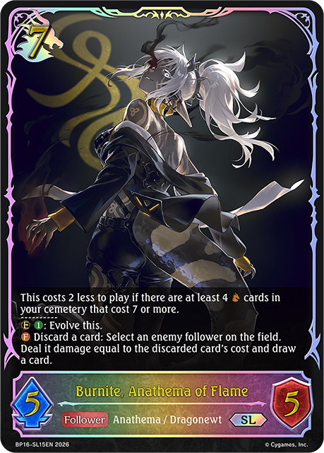 Burnite, Anathema of Flame