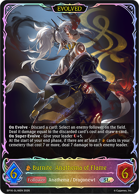 Burnite, Anathema of Flame