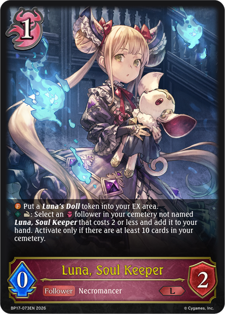PSA10 2022シャドウバースエボルブ ルナ #LD09 Luna, Soul Keeper | CARDS | Shadowverse: Evolve