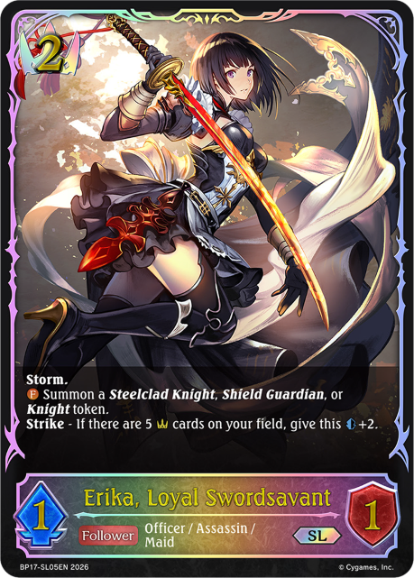 Erika, Loyal Swordsavant
