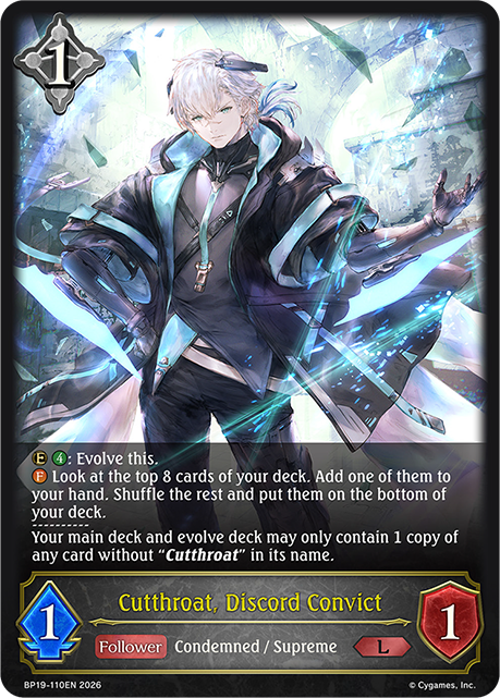 Cutthroat, Discord Convict