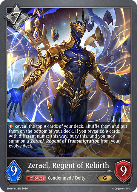 Zerael, Regent of Rebirth