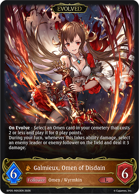 Galmieux, Omen of Disdain