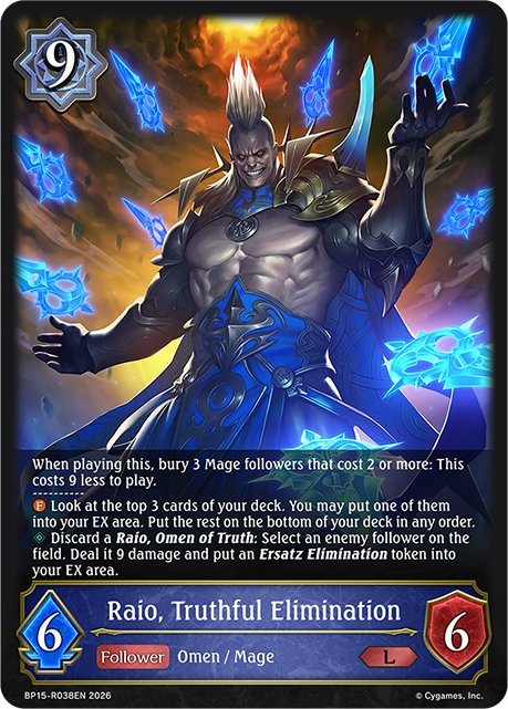 Raio, Truthful Elimination