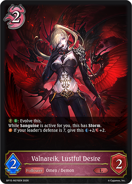 Valnareik, Lustful Desire