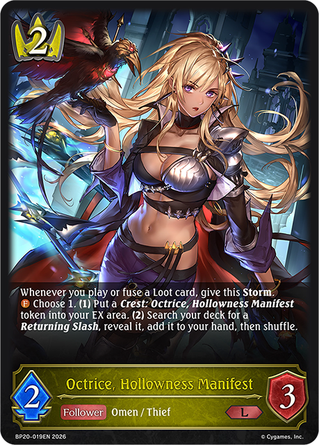 Octrice, Hollowness Manifest