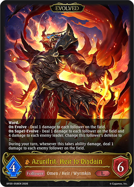 Azurifrit, Heir to Disdain