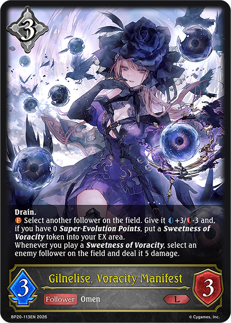 Gilnelise, Voracity Manifest