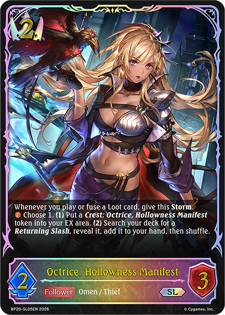 Octrice, Hollowness Manifest