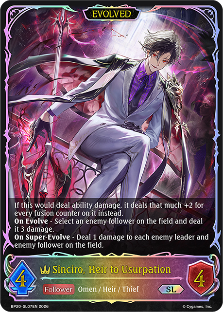 Sinciro, Heir to Usurpation