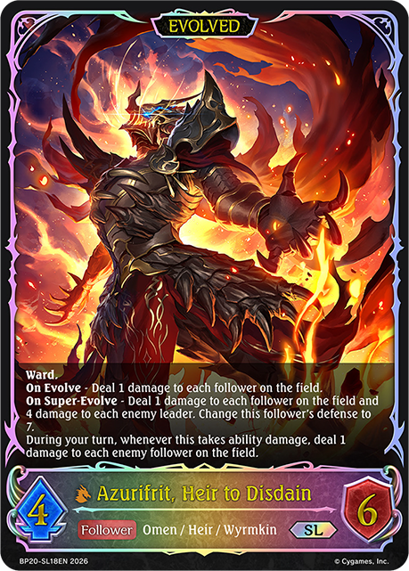Azurifrit, Heir to Disdain