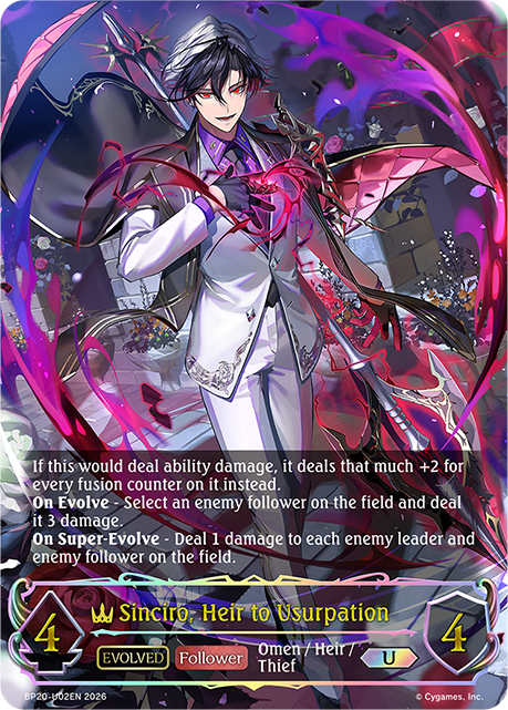 Sinciro, Heir to Usurpation
