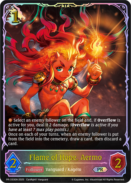 Flame of Hope, Aermo