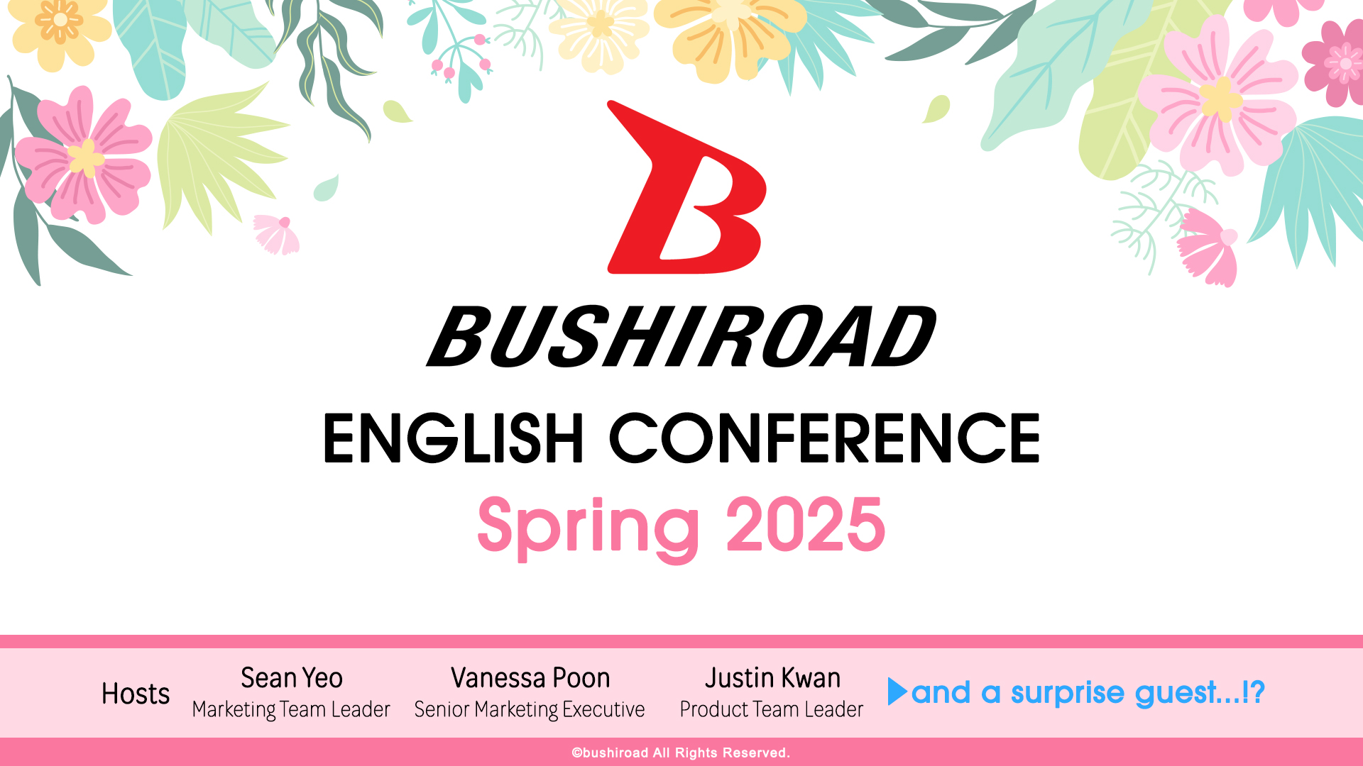 Announcements from Bushiroad English Conference Spring 2025